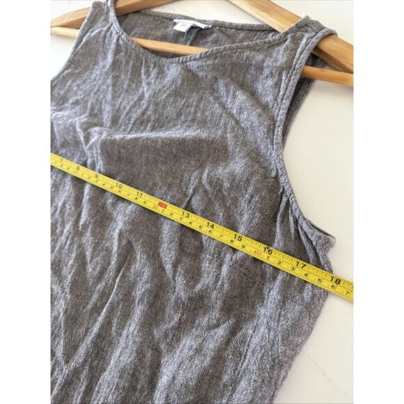 Pure Jill Midi Dress Linen Blend Tank Minimalist Lagenlook Neutral - Picture 10 of 12